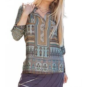 NEW CIENNA silk blend shirt in cinzia